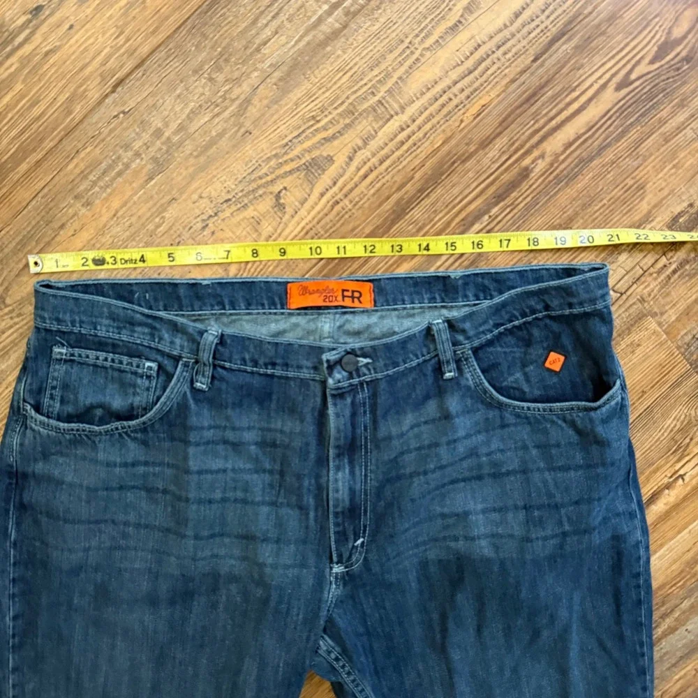 Wrangler 20X FR Jeans‎ Mens 42x32 Blue Flame Resistant Relaxed Fit Workwear